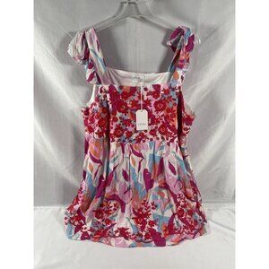 Emily Wonder Colorful & Floral Baby Doll Fully Lined Dress Size 2X NWT